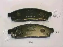 Колодки гальмівні дискові комплект 50504 JAPKO