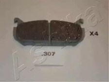 Колодки гальмівні задні дискові mazda 626 (вир-во ashika) 51-03-307