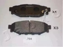 Колодки гальмівні задні, дискові 51704 JAPKO