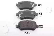 Задні колодки 51K12 JAPKO