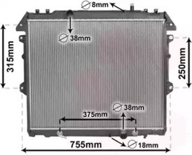 Радіатор 53002496 VAN WEZEL
