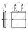 Радіатор опалювача салону 54291 NRF