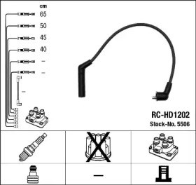 Комплект ізольованих проводів для свічок запалення 5506