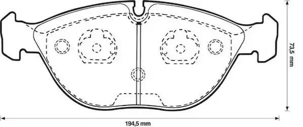 Колодки передні 571872J BENDIX