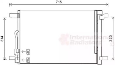 Конденсатор системи охолодження системи 58005335 VAN WEZEL