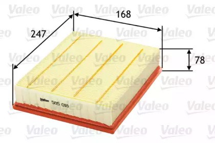 Фільтр повітряний 585018 VALEO