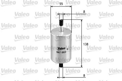 Фільтр палива 587002 VALEO