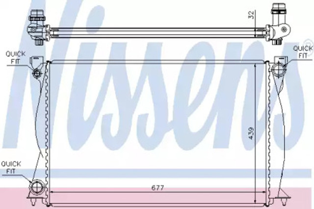 Радіатор охолодження 60231A NISSENS