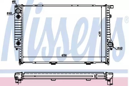 Радіатор охолодження 60748A NISSENS