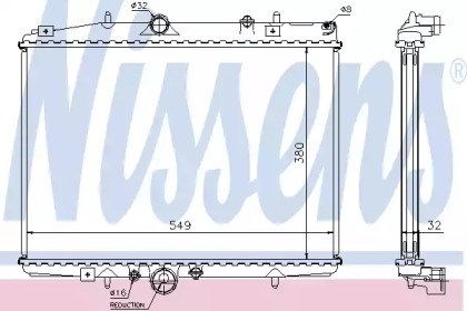 Система охолодження двигуна 61292A NISSENS