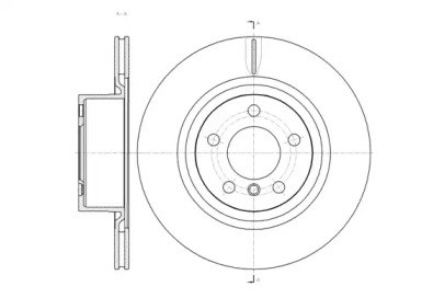 Диск заднього гальма 6145510 REMSA