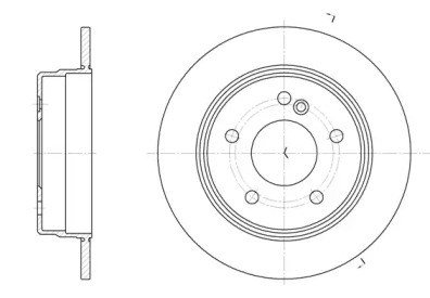 Диск заднього гальма 619300 ROAD HOUSE