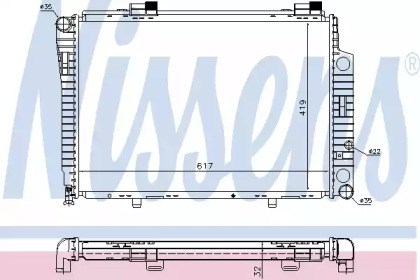 Радіатор основний 62750A NISSENS