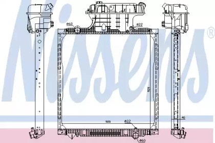 Радіатор основний 62873 NISSENS