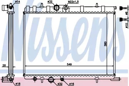 Система охолодження двигуна 63502A NISSENS