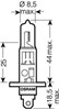 Лампочка галогенна 64155 OSRAM