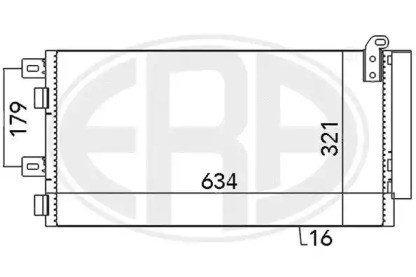 Конденсатор системи охолодження системи 667051 ERA