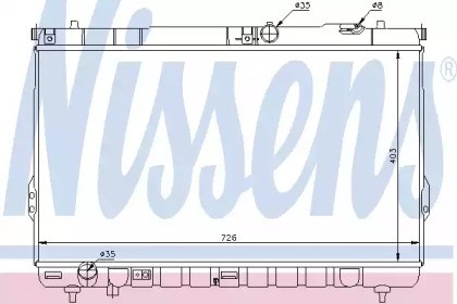 Радіатор водяний 67031 NISSENS