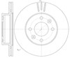 Диск гальмівний передній Кіа Піканто