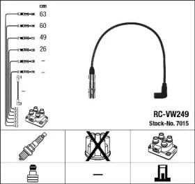 Комплект кабелів запалювання 7015