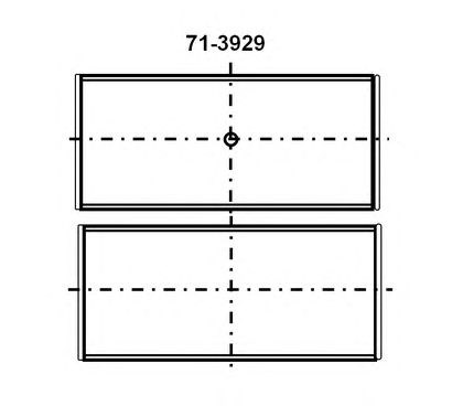 Вкладиші шатунні vag std 1,8 20v/2,0 fsi/tfsi 16v (вир-во ks) 71-3929/4 STD