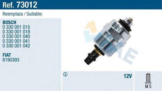 Bosch електромагнітний клапан в т.ч.audi vw ford fiat iveco renault 73012