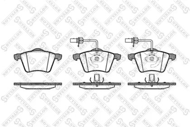 Колодки передні 732002BSX STELLOX