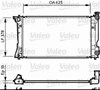 Радіатор охолодження двигуна 734712 VALEO