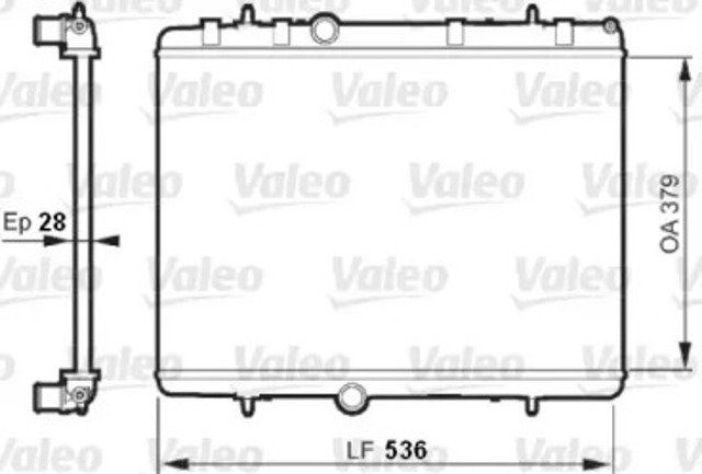 Радіатор 735608 VALEO