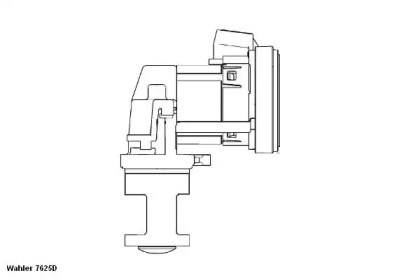 Клапан EGR 7625D WAHLER