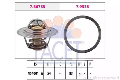 Корпус термостата в зборі 78678 FACET