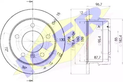 Задні дискові гальма 78BD01841 ICER