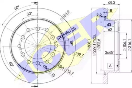 Дискові гальма 78BD29192 ICER