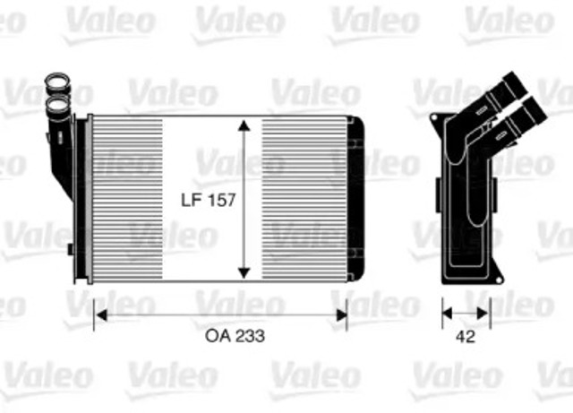 Радіатор обігрівача 812044 VALEO
