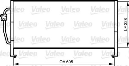 Конденсатор системи охолодження системи 814306 VALEO