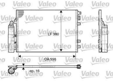 Конденсатор системи охолодження системи 817661 VALEO