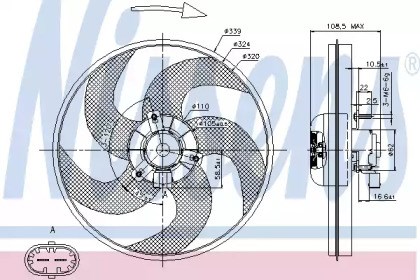Вентилятор 85672 NISSENS