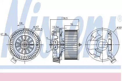 Електромотор пічки 87214 NISSENS