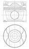 Поршень в комплекті на 1 циліндр, STD Ягуар S-type