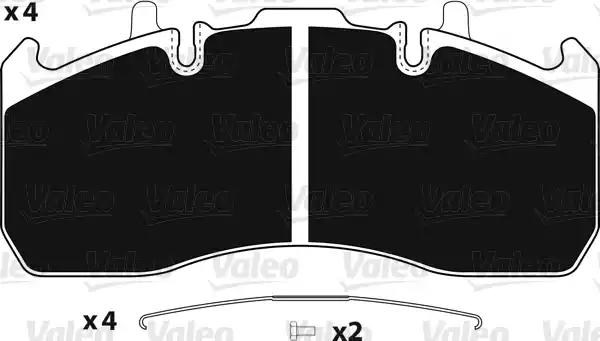 Гальмівні колодки 882244 VALEO