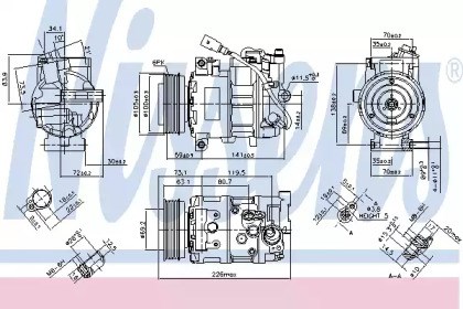 Компресор кліматичної установки 890048 NISSENS