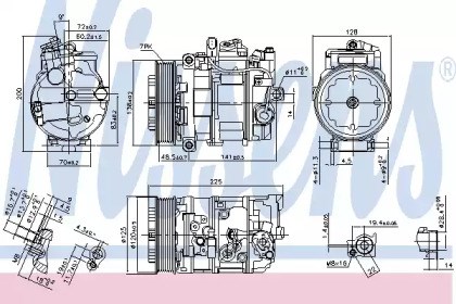 Компресор кліматичної установки 890294 NISSENS