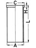 Гільза поршнева 89319190 KOLBENSCHMIDT