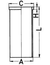Гільза циліндра 89423110 KOLBENSCHMIDT