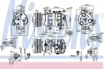 Компресор кондиціонера 89550 NISSENS