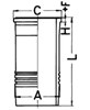 Гільза циліндра 89834110 KOLBENSCHMIDT