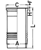 Гільза поршнева 89834110 KOLBENSCHMIDT