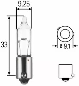 Лампа автомобільна 8GH008417012 HELLA
