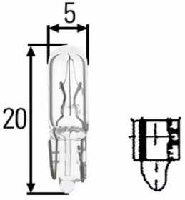 Лампа 8GP002095241 HELLA