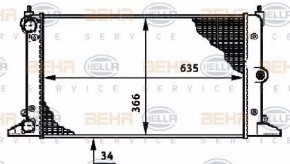 Радіатор 8MK376720511 HELLA